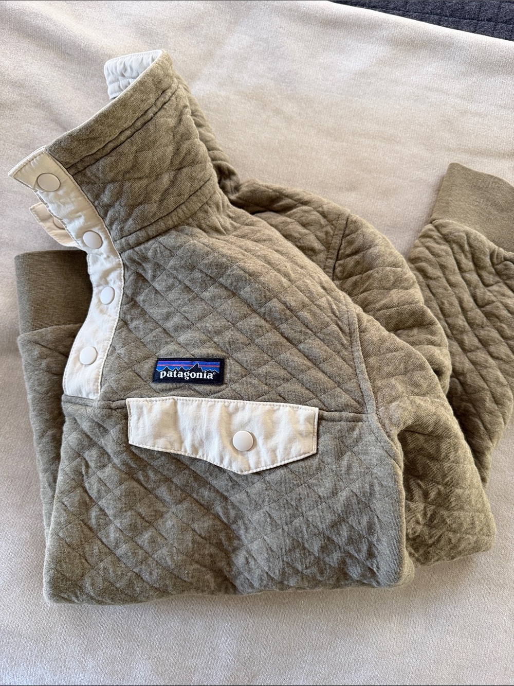 Patagonia women’s Quilted Snap-T Pullover Sweater